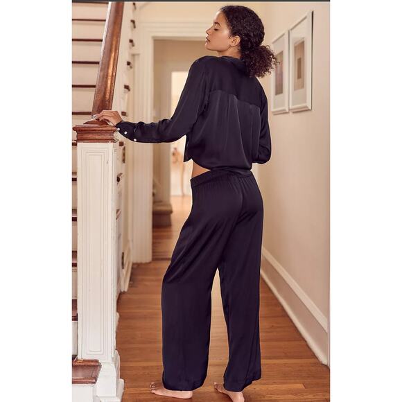 Anthropologie Silky Pajama Pants - New Small - Picture 2 of 4